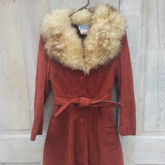 Vintage Jackets & Blazers - Vintage Rusty Suede Coat